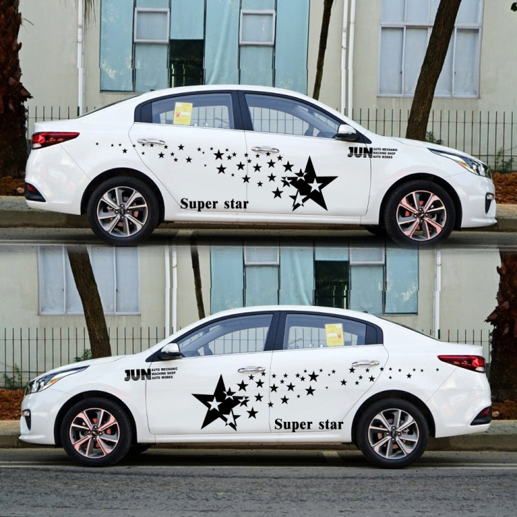 2 PCS/Set D-207 Adesivo decorativo modificato per auto con motivo a stella, D-207