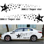 2 PCS/Set D-207 Adesivo decorativo modificato per auto con motivo a stella, D-207