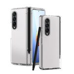 Custodia per telefono con cerniera Macaron con penna stilo pieghevole e pellicola protettiva, For Samsung Galaxy Z Fold4