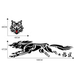 2 pz/set D-218 Lupo Totem Modello Auto Modificato Adesivo Decorativo, D-218