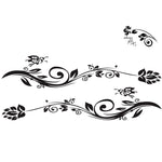 2 Pz/set D-251 Farfalla Amore Fiori Modello Auto Modificato Adesivo Decorativo, D-251