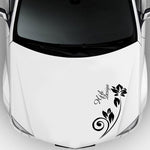2 Pz/set D-251 Farfalla Amore Fiori Modello Auto Modificato Adesivo Decorativo, D-251
