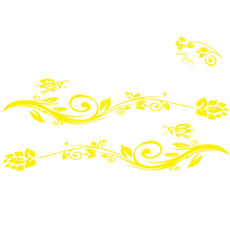 2 Pz/set D-251 Farfalla Amore Fiori Modello Auto Modificato Adesivo Decorativo, D-251
