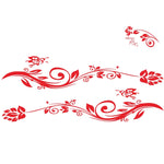 2 Pz/set D-251 Farfalla Amore Fiori Modello Auto Modificato Adesivo Decorativo, D-251