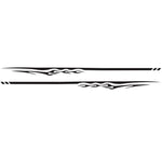 2 PCS/Set D-280 Flame Streak Pattern Adesivo decorativo modificato per auto, D-280
