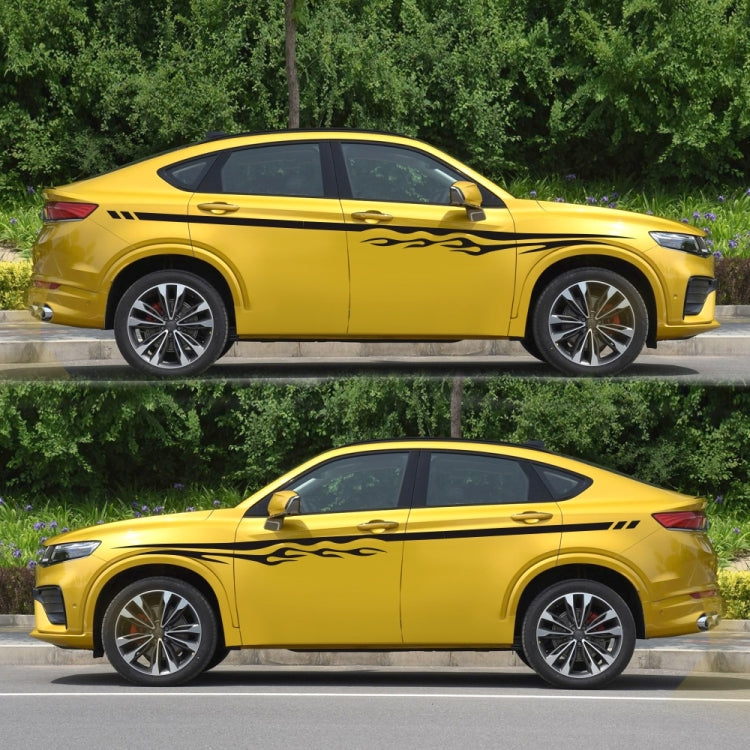 2 PCS/Set D-280 Flame Streak Pattern Adesivo decorativo modificato per auto, D-280