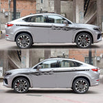 2 PCS/Set D-280 Flame Streak Pattern Adesivo decorativo modificato per auto, D-280