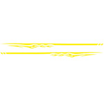 2 PCS/Set D-280 Flame Streak Pattern Adesivo decorativo modificato per auto, D-280