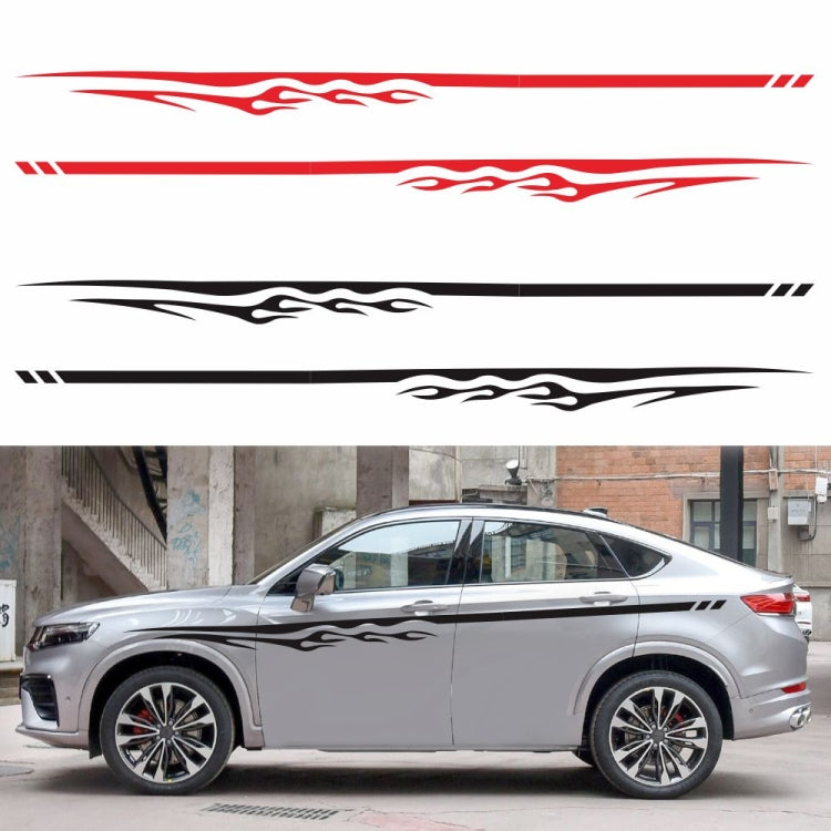 2 PCS/Set D-280 Flame Streak Pattern Adesivo decorativo modificato per auto, D-280