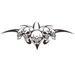 D-299 Adesivo decorativo per cofano modificato per auto con motivo a teschio, D-299