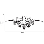 D-299 Adesivo decorativo per cofano modificato per auto con motivo a teschio, D-299