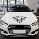 D-299 Adesivo decorativo per cofano modificato per auto con motivo a teschio, D-299