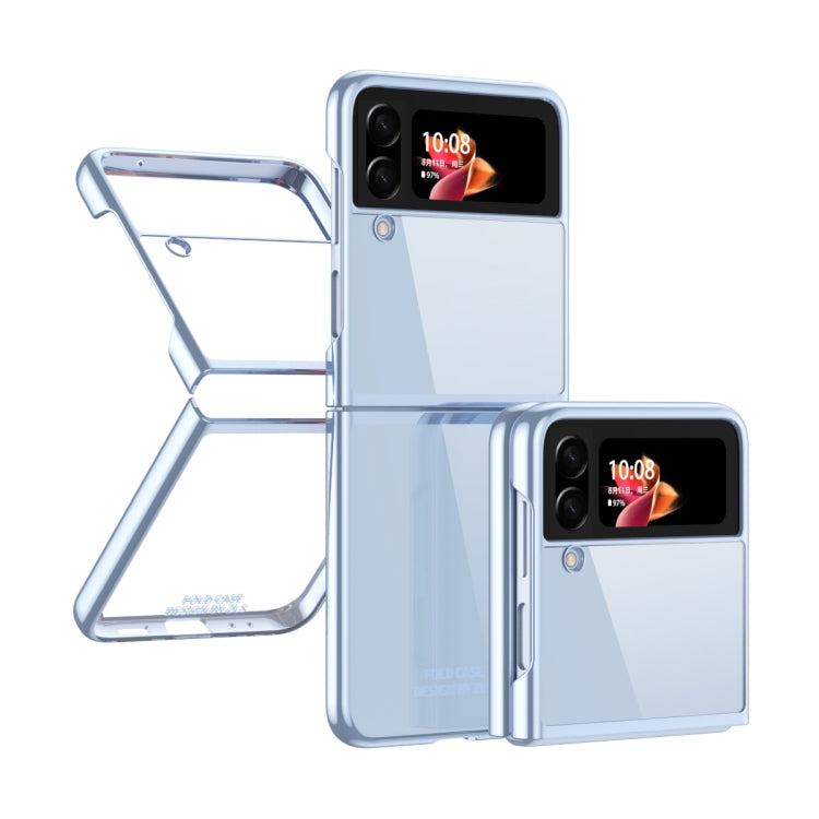 Custodia per telefono trasparente galvanica, For Samsung Galaxy Z Flip4