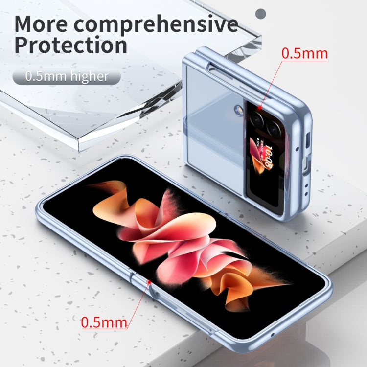Custodia per telefono trasparente galvanica, For Samsung Galaxy Z Flip4