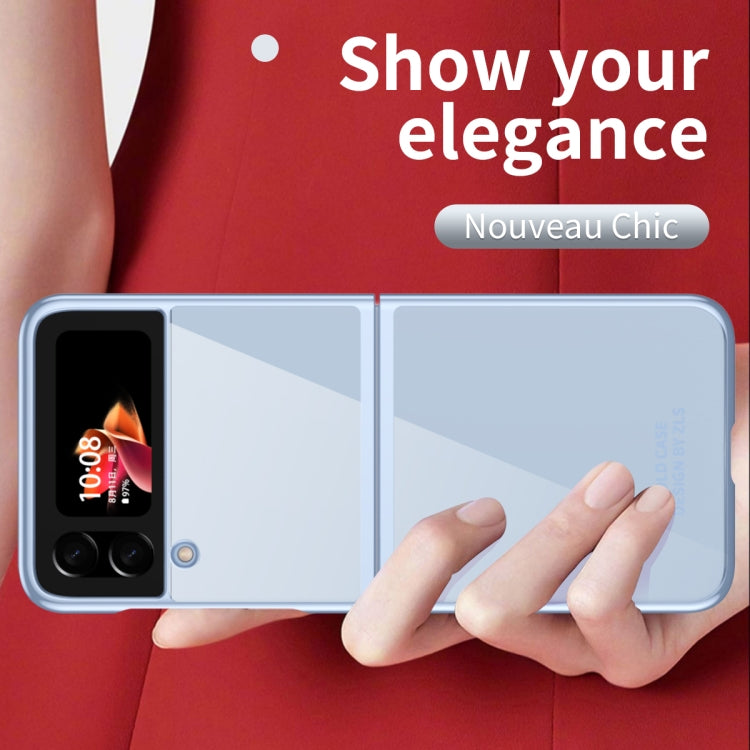 Custodia per telefono trasparente galvanica, For Samsung Galaxy Z Flip4