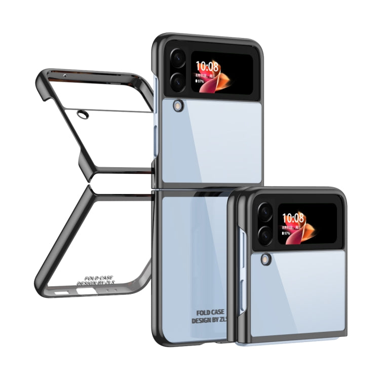 Custodia per telefono trasparente galvanica, For Samsung Galaxy Z Flip4
