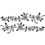 2 Pz/set D-378 Fiore Totem Modello Auto Modificato Adesivo Decorativo, D-378