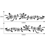 2 Pz/set D-378 Fiore Totem Modello Auto Modificato Adesivo Decorativo, D-378