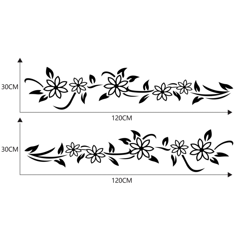 2 Pz/set D-378 Fiore Totem Modello Auto Modificato Adesivo Decorativo, D-378