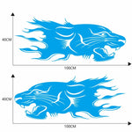 2 PCS/Set D-417 Adesivo decorativo modificato per auto con motivo a leone, D-417