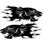2 PCS/Set D-417 Adesivo decorativo modificato per auto con motivo a leone, D-417