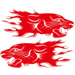2 PCS/Set D-417 Adesivo decorativo modificato per auto con motivo a leone, D-417