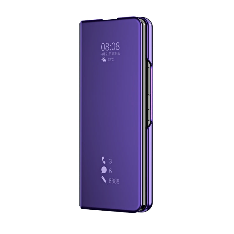 Custodia per telefono antiurto a specchio ribaltabile orizzontale, For Samsung Galaxy Z Fold4
