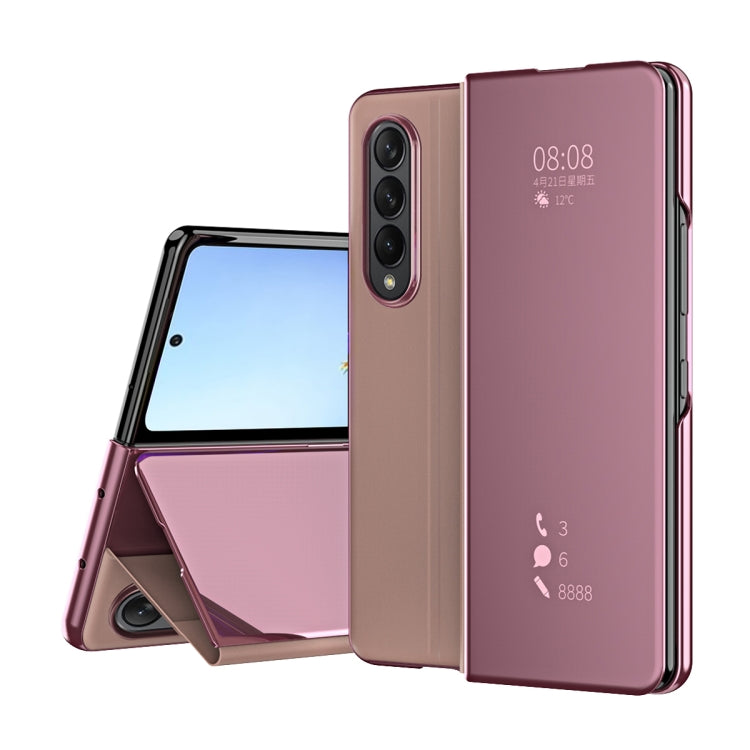 Custodia per telefono antiurto a specchio ribaltabile orizzontale, For Samsung Galaxy Z Fold4