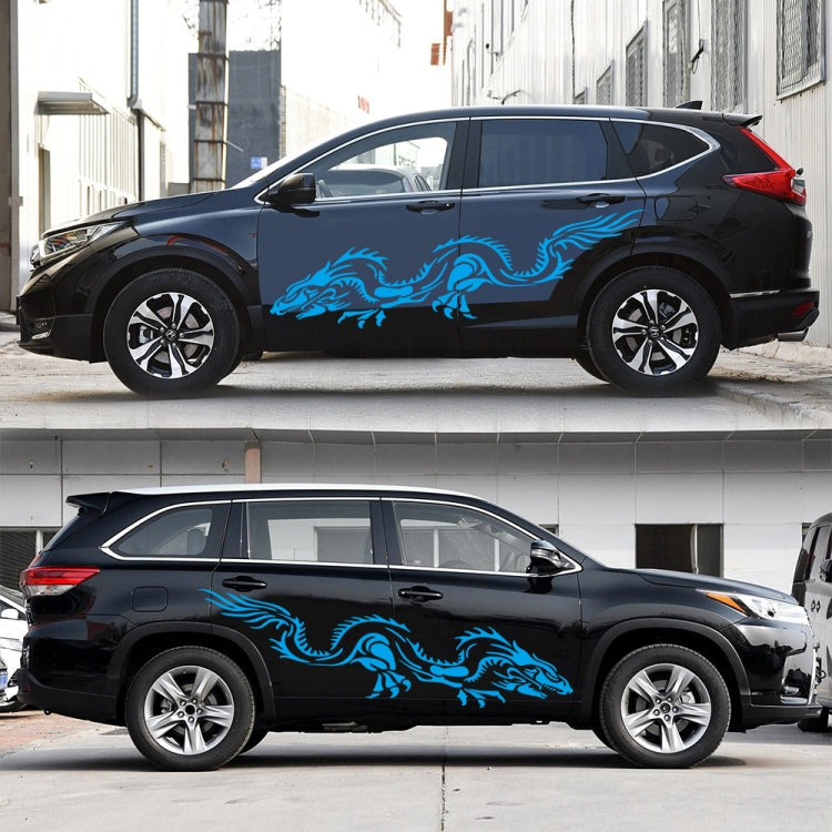 2 PCS/Set D-418 Dragon Totem Tribe Pattern Adesivo decorativo modificato per auto, D-418