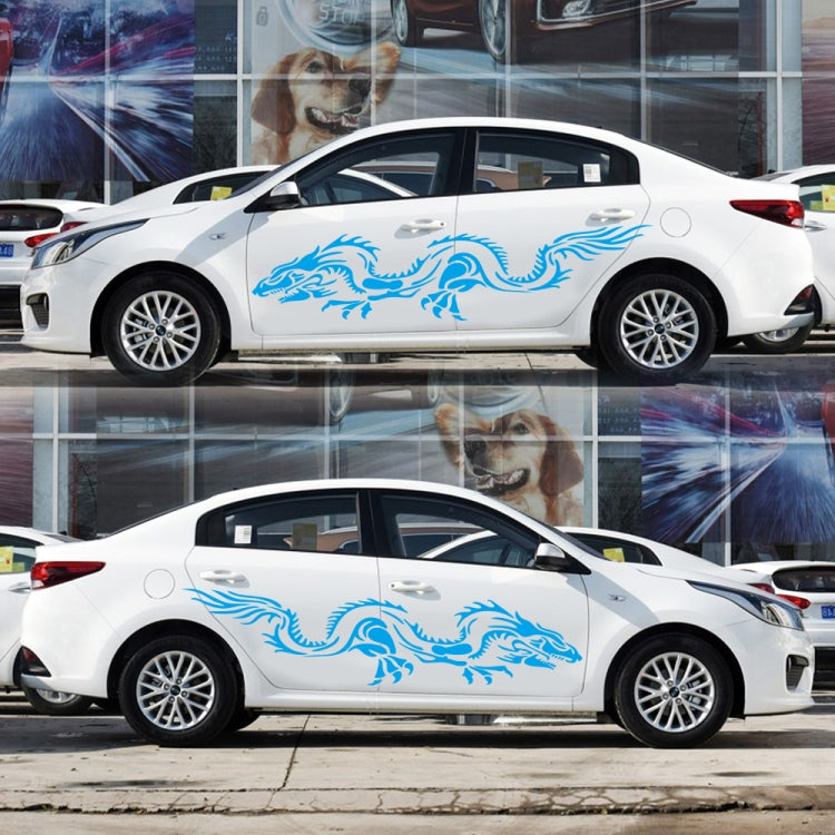 2 PCS/Set D-418 Dragon Totem Tribe Pattern Adesivo decorativo modificato per auto, D-418