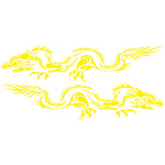 2 PCS/Set D-418 Dragon Totem Tribe Pattern Adesivo decorativo modificato per auto, D-418