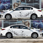 D-462 La farfalla ama l'autoadesivo decorativo modificato dell'automobile del modello dei fiori, D-462