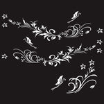 D-462 La farfalla ama l'autoadesivo decorativo modificato dell'automobile del modello dei fiori, D-462