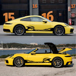 2 pezzi / set D-467 Adesivo decorativo modificato per auto con motivo a onde, D-467