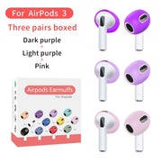 3 paia di cuffie in silicone per auricolari, For AirPods 3