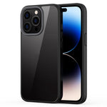 Custodia trasparente satinata ibrida per iPhone 14 Pro