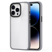 Custodia per telefono trasparente satinata ibrida Ming Shield, For iPhone 14 Pro Max, For iPhone 14 Pro, For iPhone 14 Plus