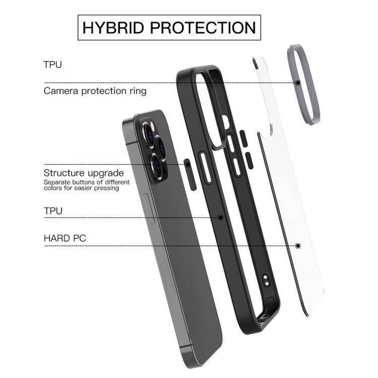 Custodia trasparente satinata ibrida per iPhone 14 Pro
