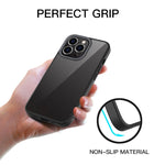 Custodia trasparente satinata ibrida per iPhone 14