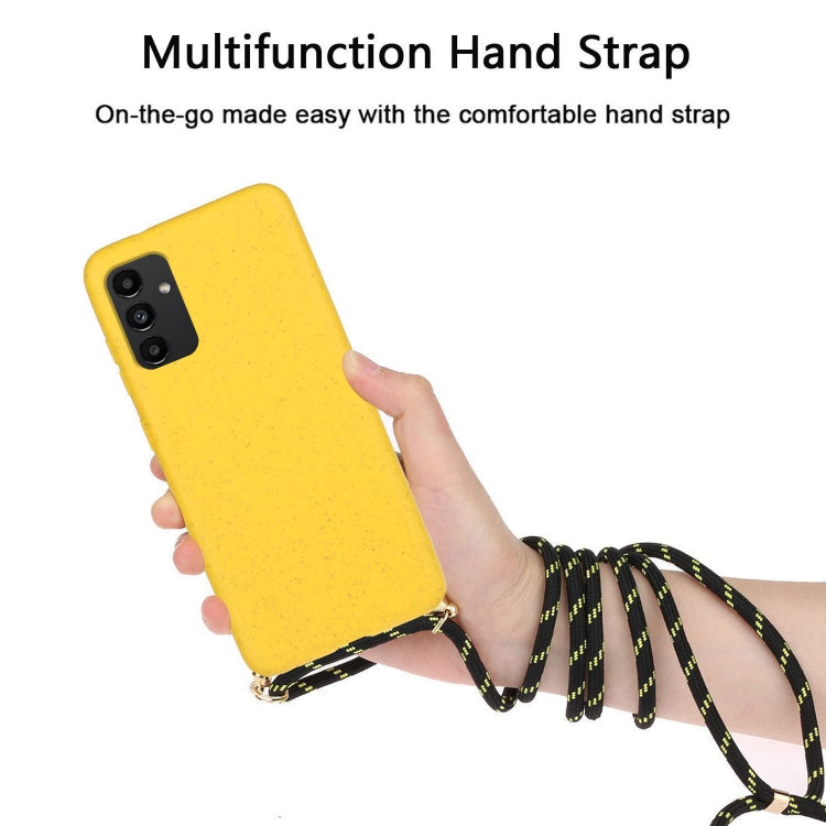 Materiale paglia di grano + custodia protettiva in TPU con cordino, For Samsung Galaxy A13, For Samsung Galaxy A33 5G, For Samsung Galaxy A53, For Samsung Galaxy A73