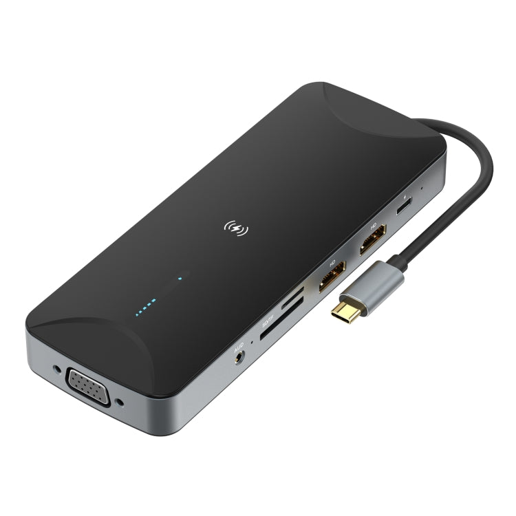 V240 Docking station HUB maschio multifunzionale USB-C / Type-C 3.1 12 in 1