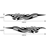 2 PCS/Set D-476 Adesivo decorativo modificato per auto modello elemento fuoco, D-476