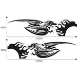 2 PCS/Set D-489 Adesivo decorativo modificato per auto modello drago sputafuoco, D-489