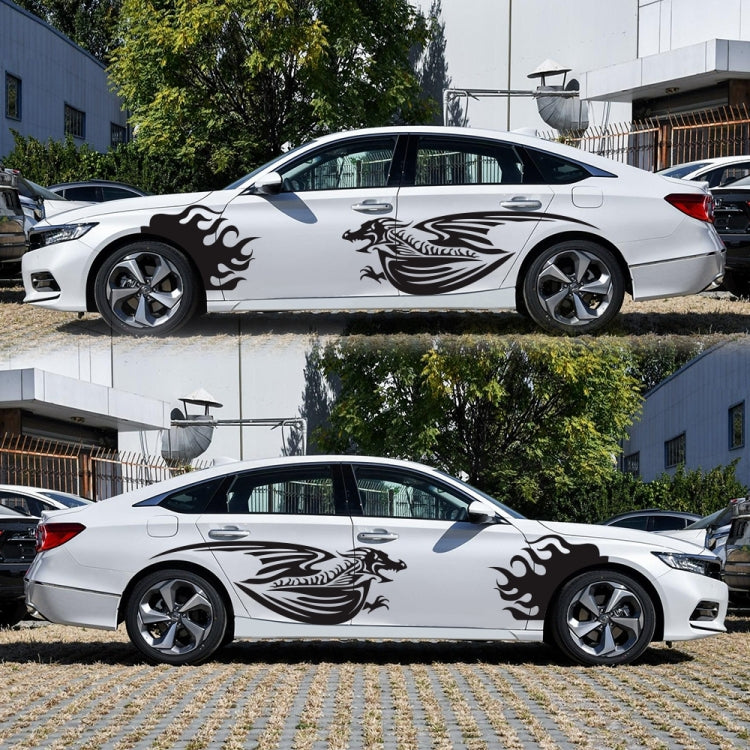 2 PCS/Set D-489 Adesivo decorativo modificato per auto modello drago sputafuoco, D-489