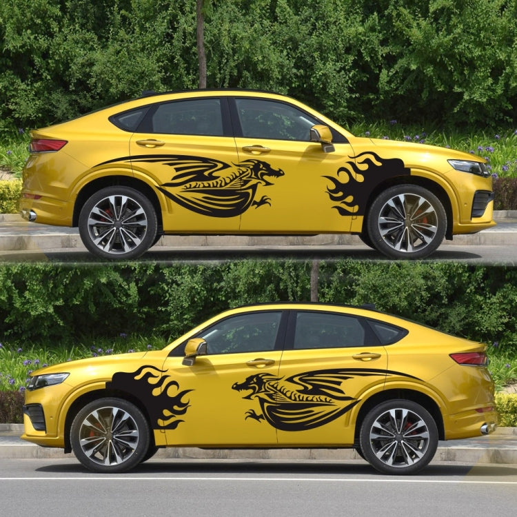 2 PCS/Set D-489 Adesivo decorativo modificato per auto modello drago sputafuoco, D-489