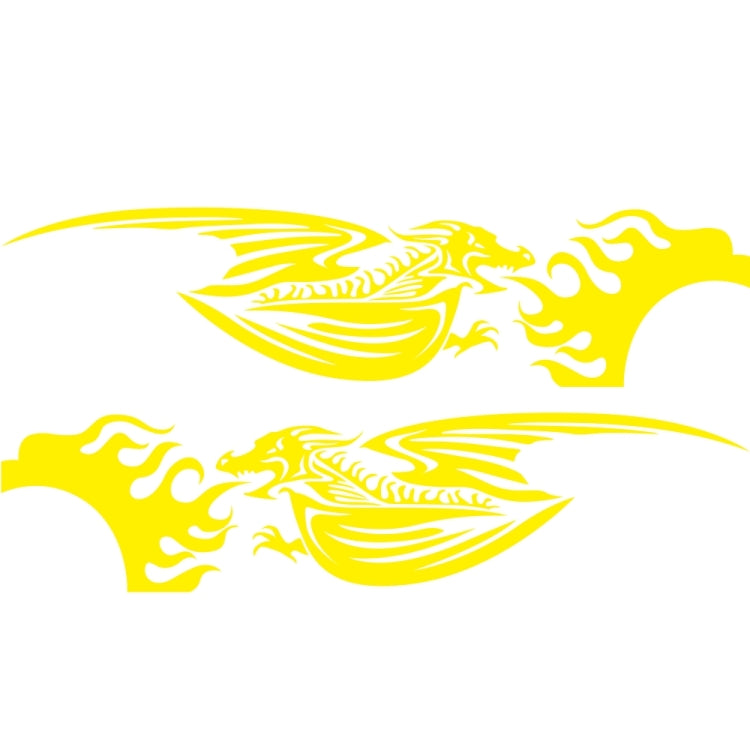 2 PCS/Set D-489 Adesivo decorativo modificato per auto modello drago sputafuoco, D-489