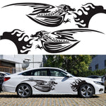 2 PCS/Set D-489 Adesivo decorativo modificato per auto modello drago sputafuoco, D-489