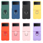 Custodia morbida per telefono in silicone color Macaron, For Samsung Galaxy Z Flip3 5G, For Samsung Galaxy Z Flip4