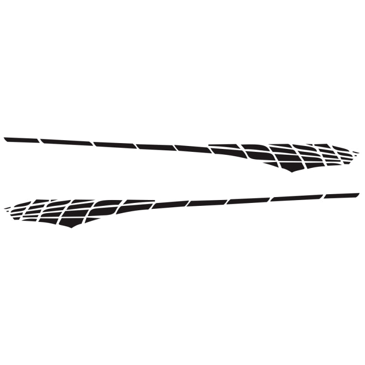2 PCS/Set D-501 Adesivo decorativo modificato per auto con motivo scozzese, D-501