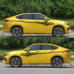2 PCS/Set D-501 Adesivo decorativo modificato per auto con motivo scozzese, D-501